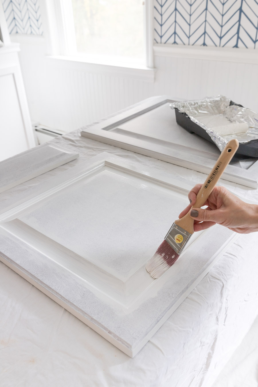 The step by step for painting a bathroom vanity