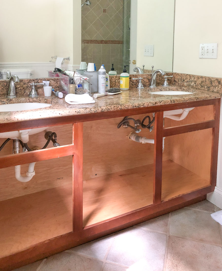 Our Painted Bathroom Vanity The Before After And How To Guide Driven By Decor