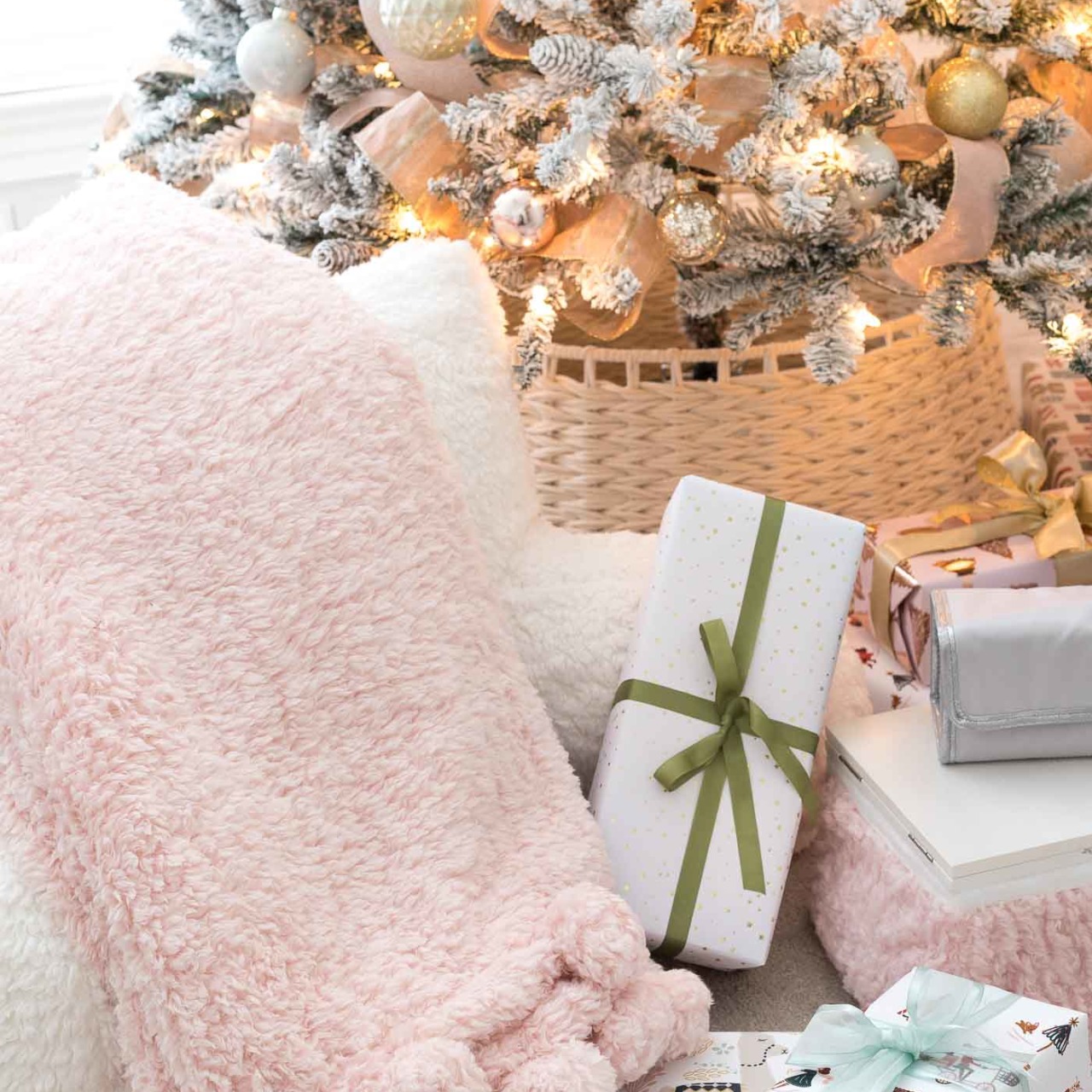 Super soft and cozy pom pom throw - one of the Christmas gift ideas for teen girls in this post!