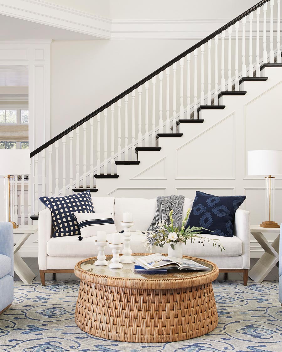 So in love with this round woven coffee table! Great post on decorating trends in 2020!