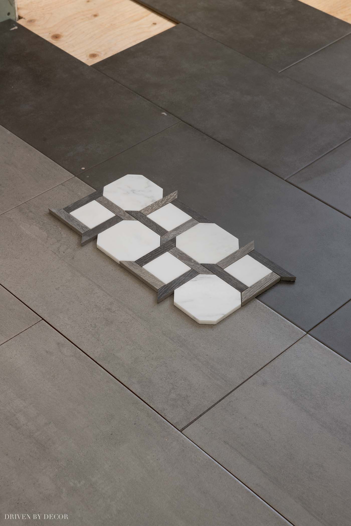 Love both of these 12 x 24 bathroom floor tiles!