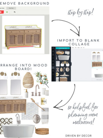 Creating interior design mood boards - a step by step tutorial!
