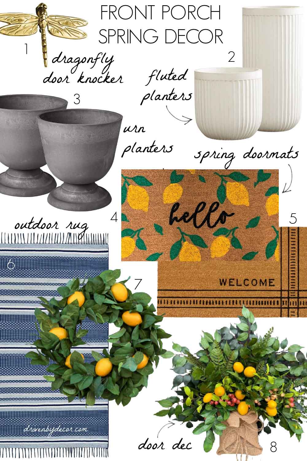 Spring decor favorites for your front porch!