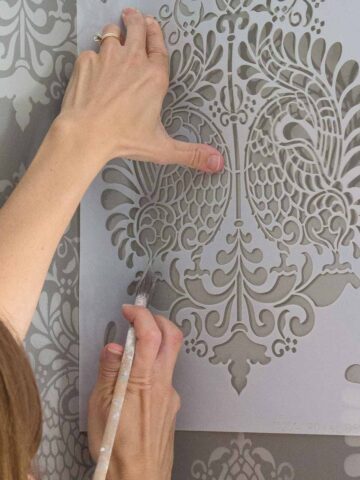 DIY Home Projects including stenciling walls