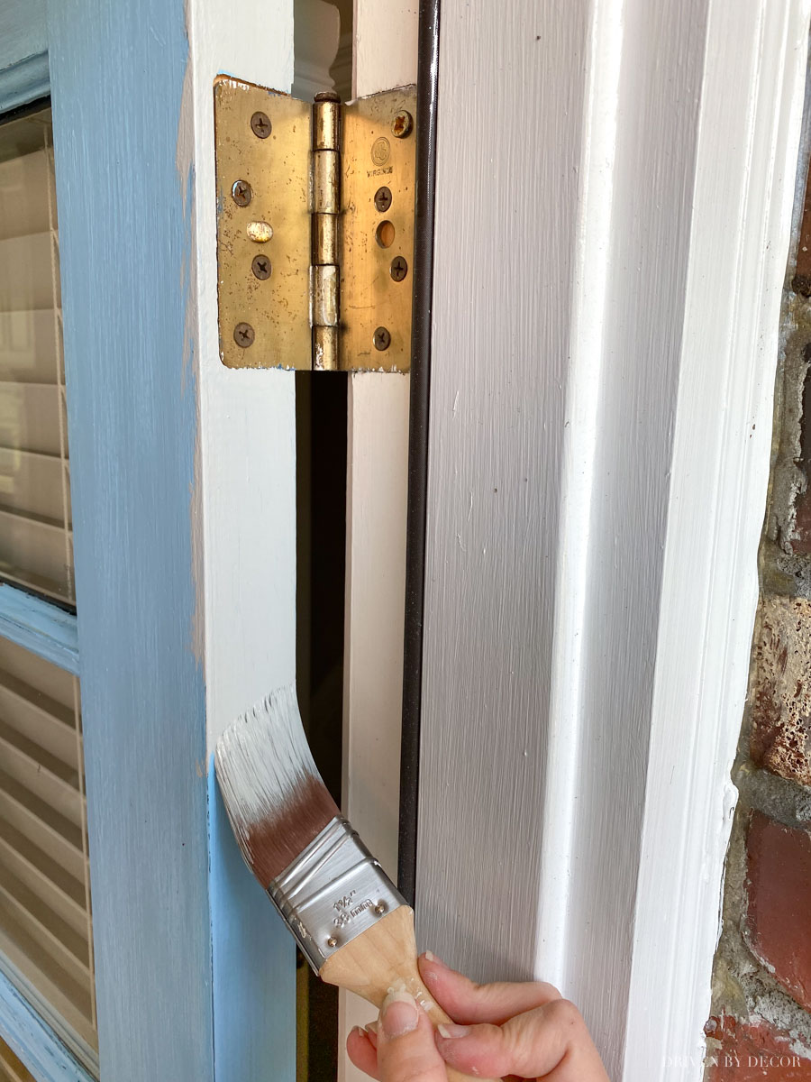 How to paint your front door step by step!