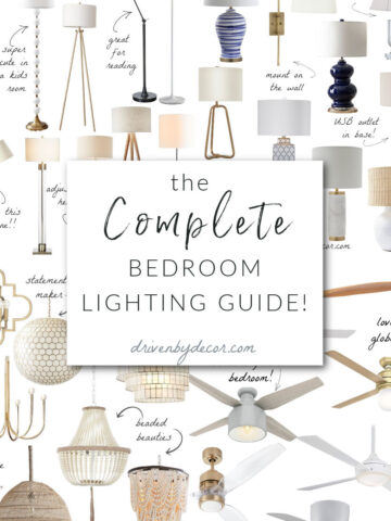 Bedroom light fixtures from ceiling fans to table lamps, pendants, and more!