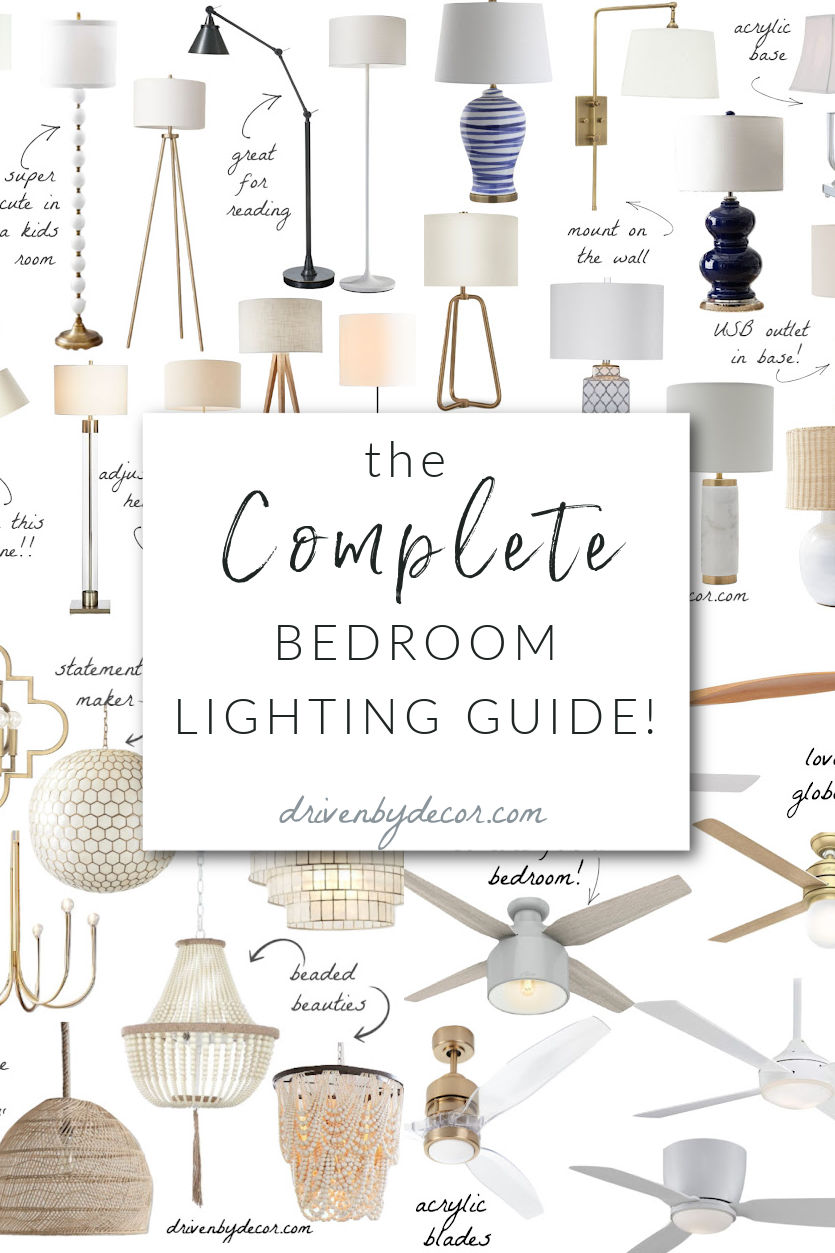 Bedroom Light Fixtures The Complete Guide! Driven by Decor