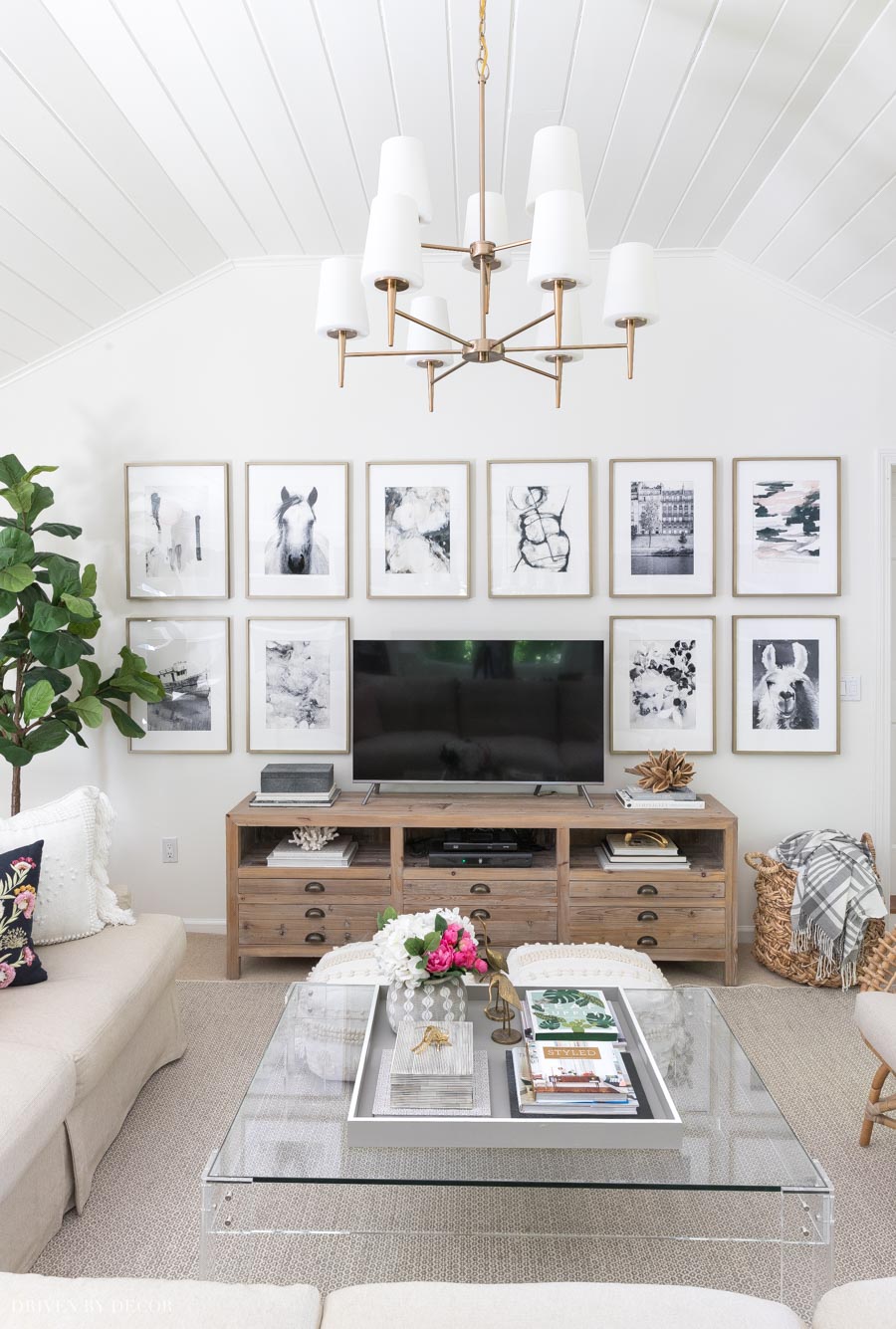 Wall Decor For Big Wall In Living Room Vaulted Findzhome