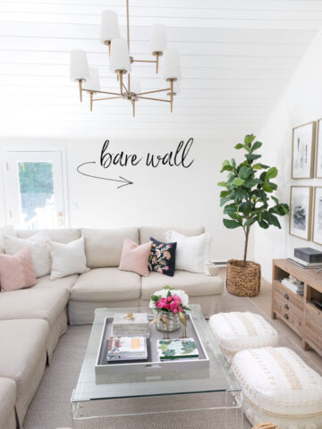 Six great ideas for decorating your bare living room wall!