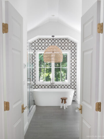 Our master bathroom reveal!!