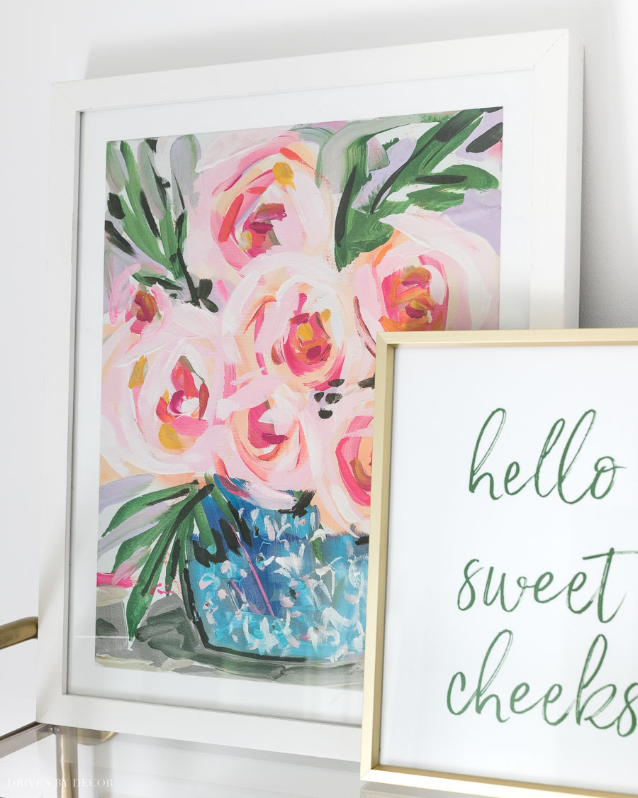 Gorgeous floral art print found on Etsy!