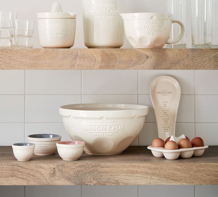 Gorgeous thick floating wood shelves!