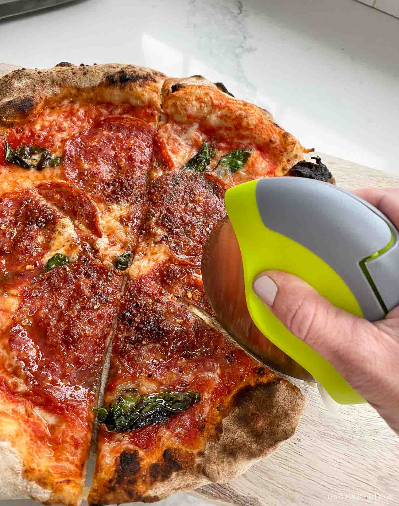 This pizza cutter is the best with tons of five star reviews on Amazon!