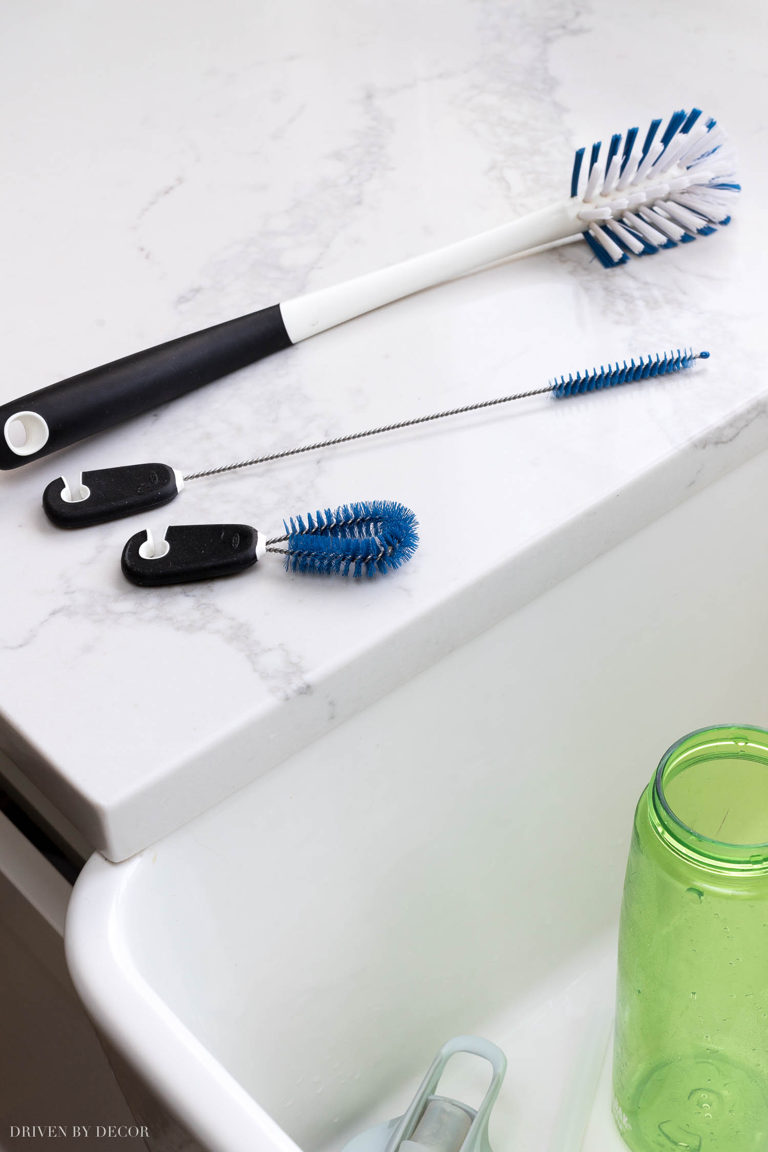 This water bottle cleaning set is the BEST! Includes a special brush for the straw!
