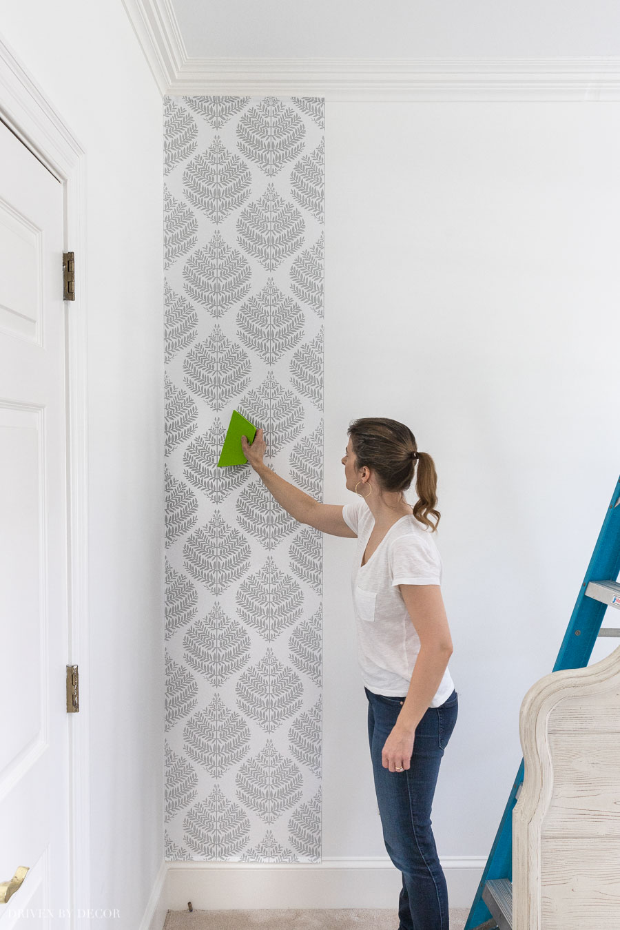 How to Hang Peel and Stick Wallpaper Driven by Decor