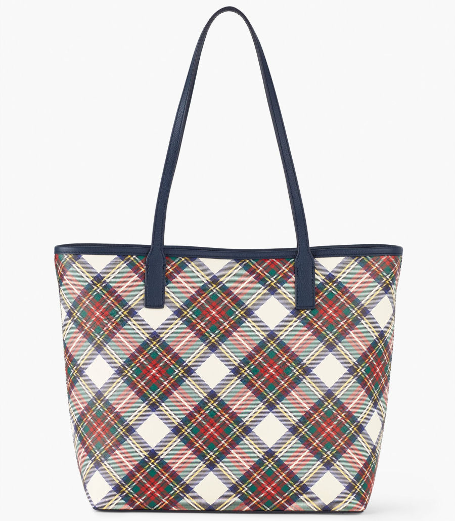 Love this plaid tote that's 50% off for Black Friday!