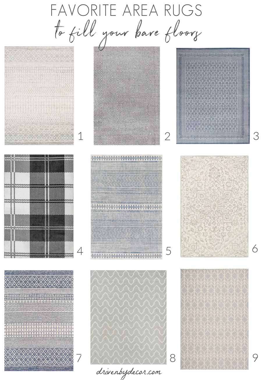 Stylish area rugs for living rooms or any other room in your home!