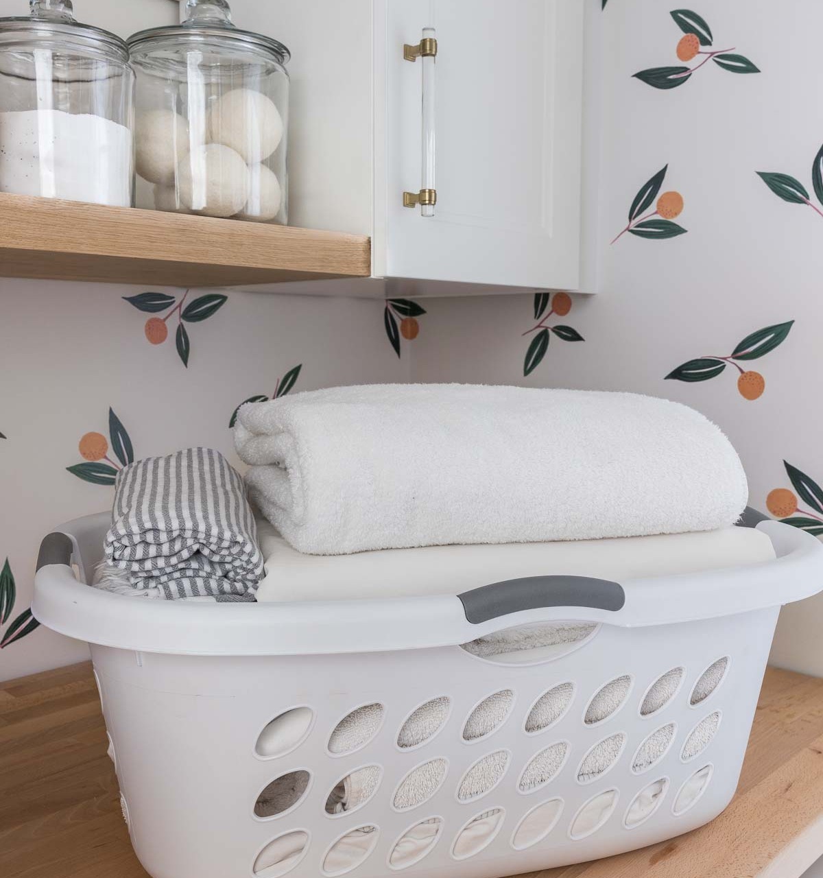 My clean laundry after doing laundry stripping!