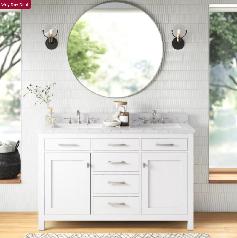 White double vanity