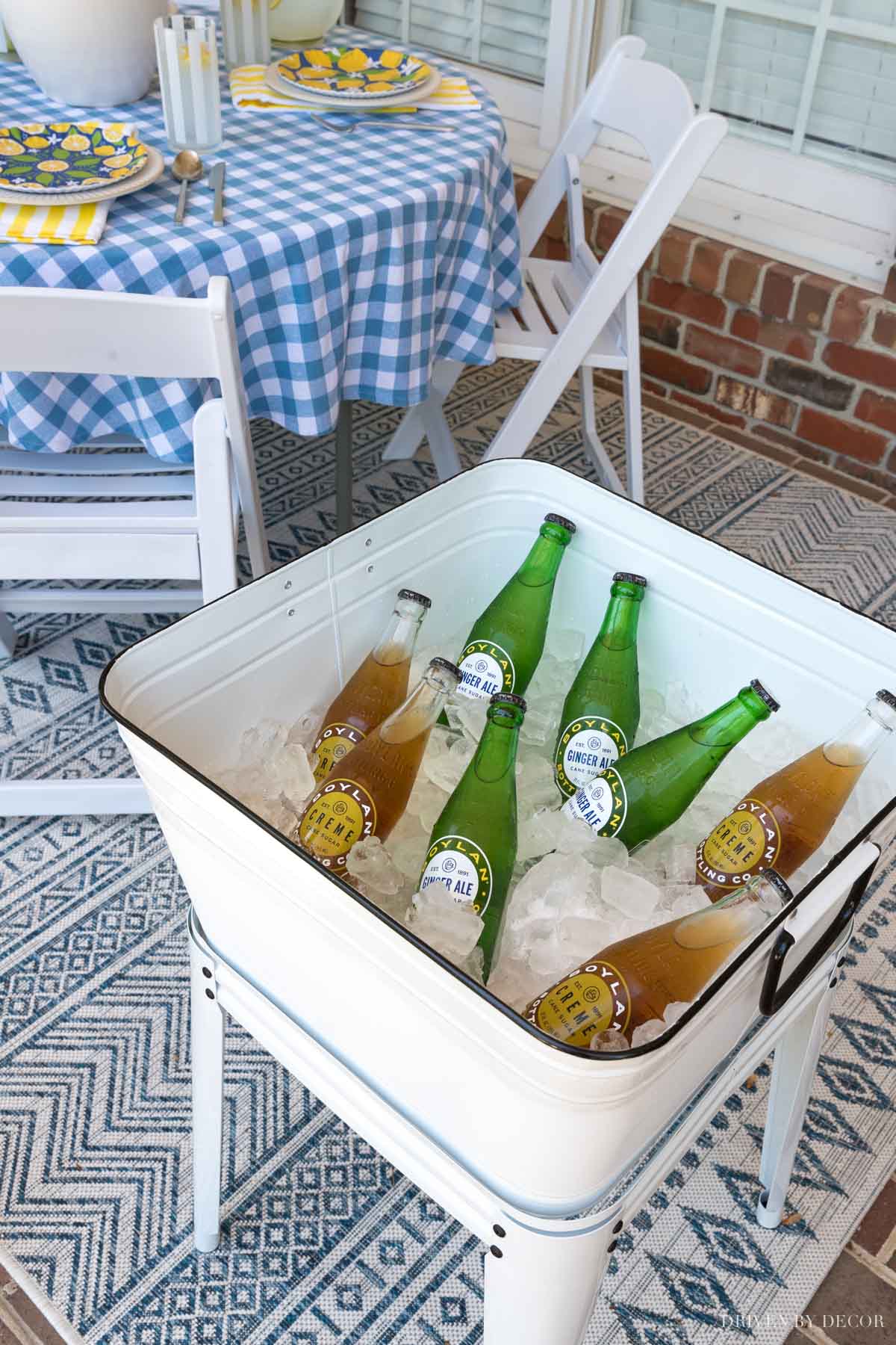 The perfect elevated drink cooler for summer entertaining!