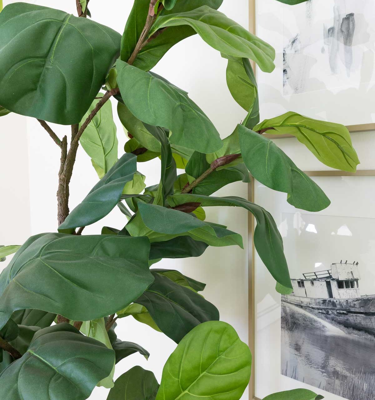 Artificial fiddle leaf fig tree that looks so real!