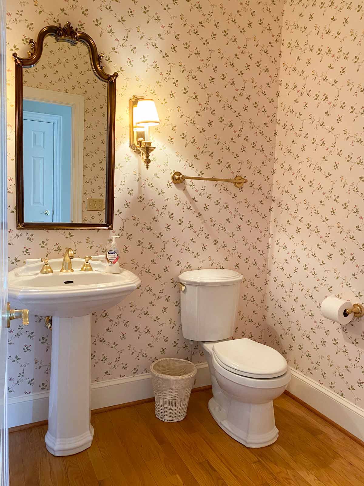 Our powder room before remodeling