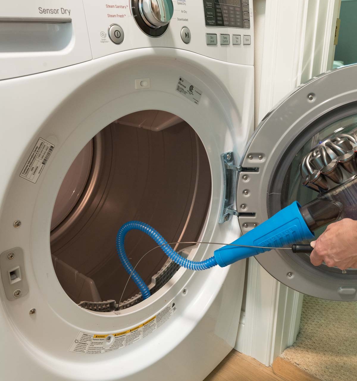 How to clean lint out of your dryer!