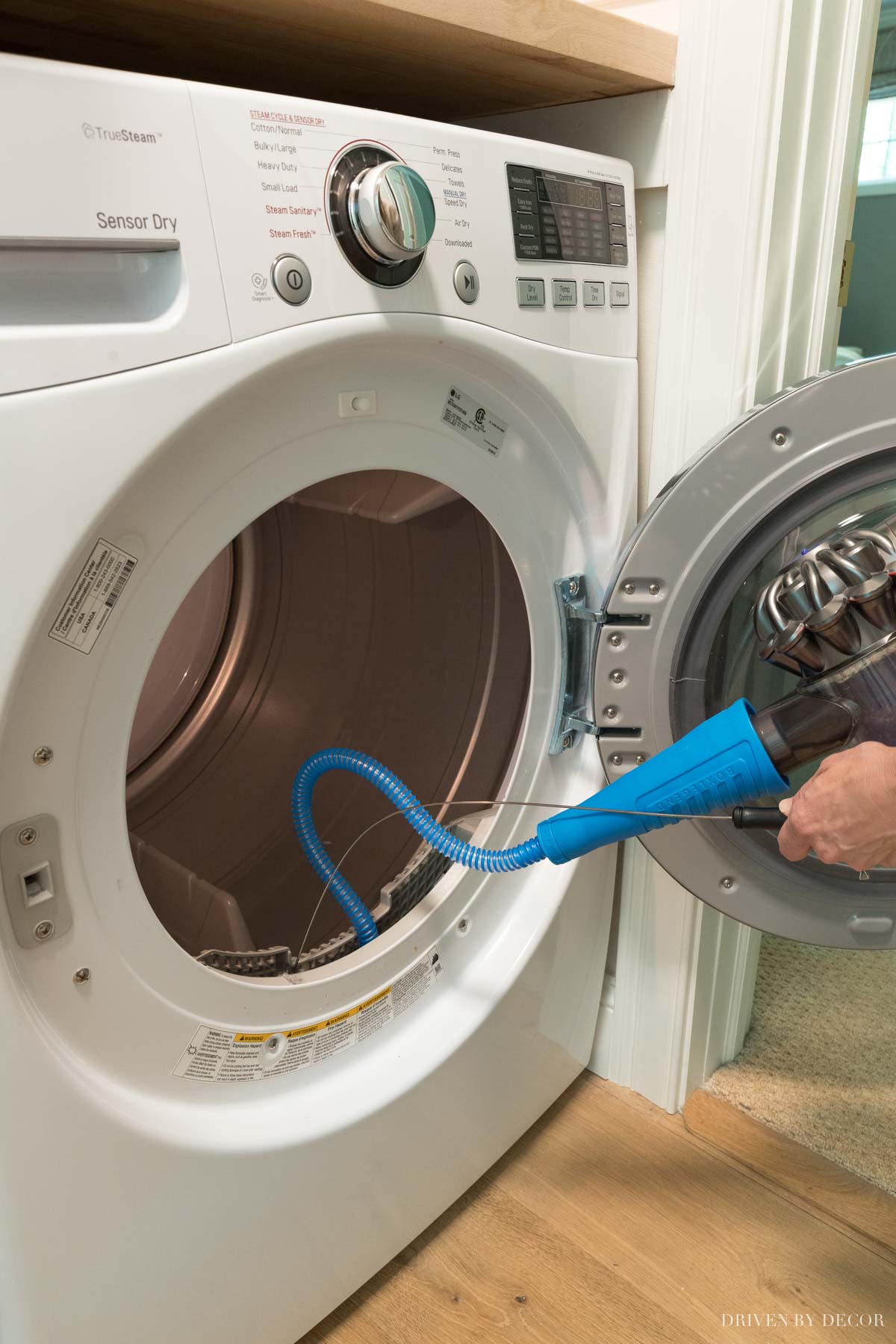 How to clean lint out of your dryer!