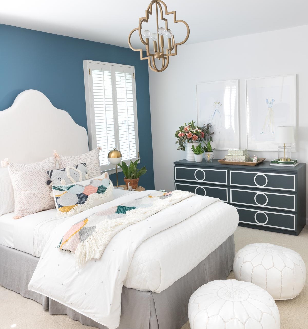 Home remodel: Our teen's boho chic bedroom after remodeling!