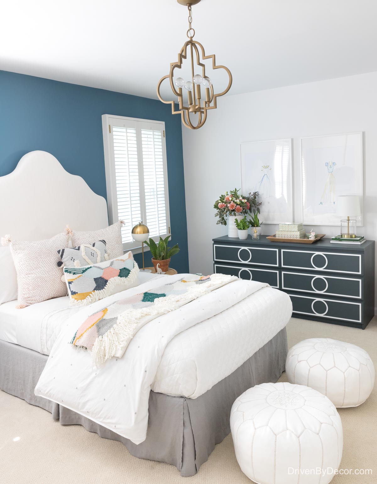 Home remodel: Our teen's boho chic bedroom after remodeling!