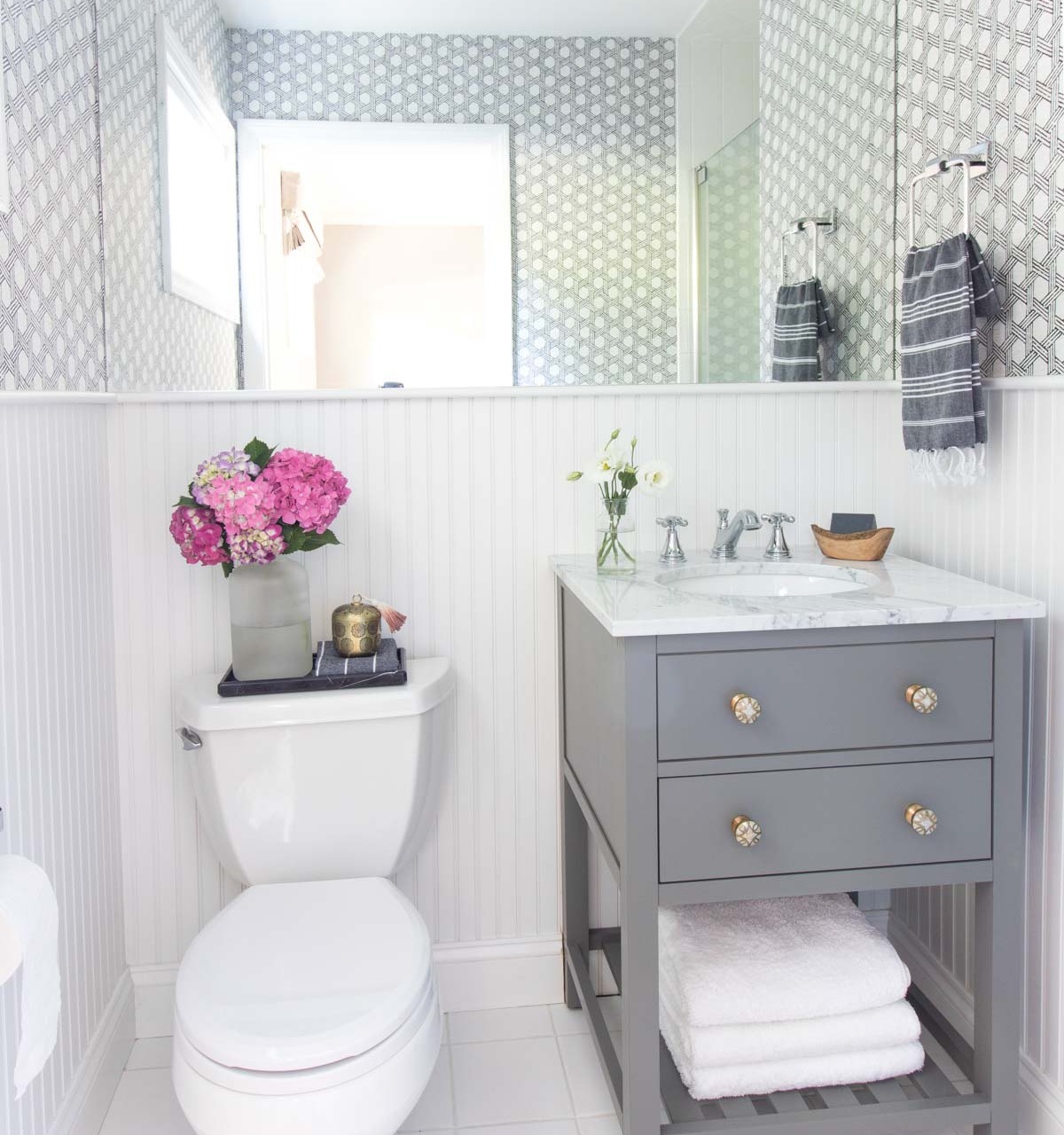 Home remodel: Guest bathroom after remodeling!