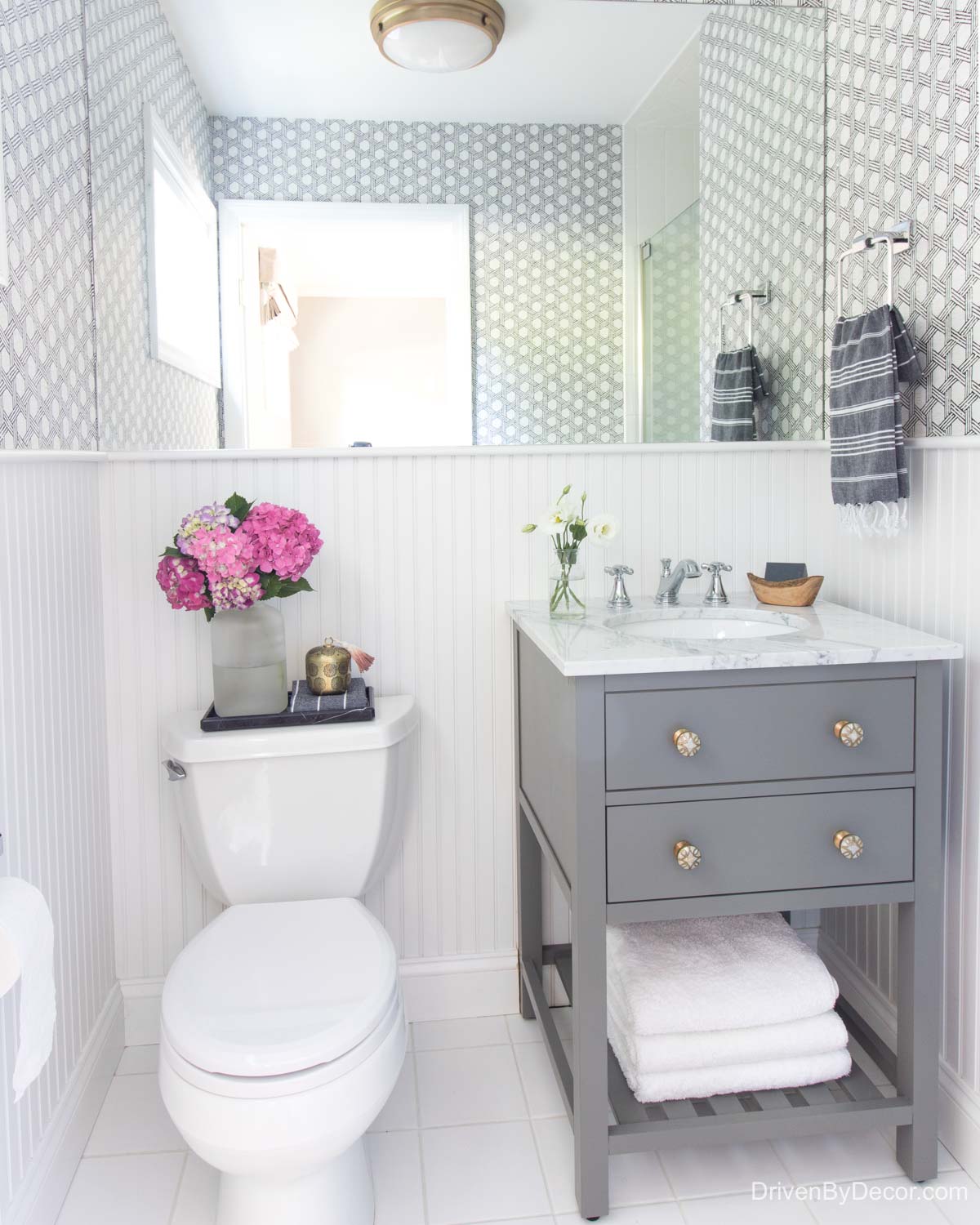 Home remodel: Guest bathroom after remodeling!