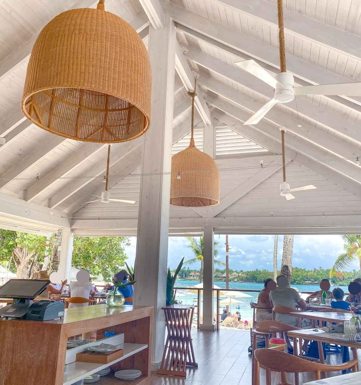 Gorgeous vaulted, planked ceiling
