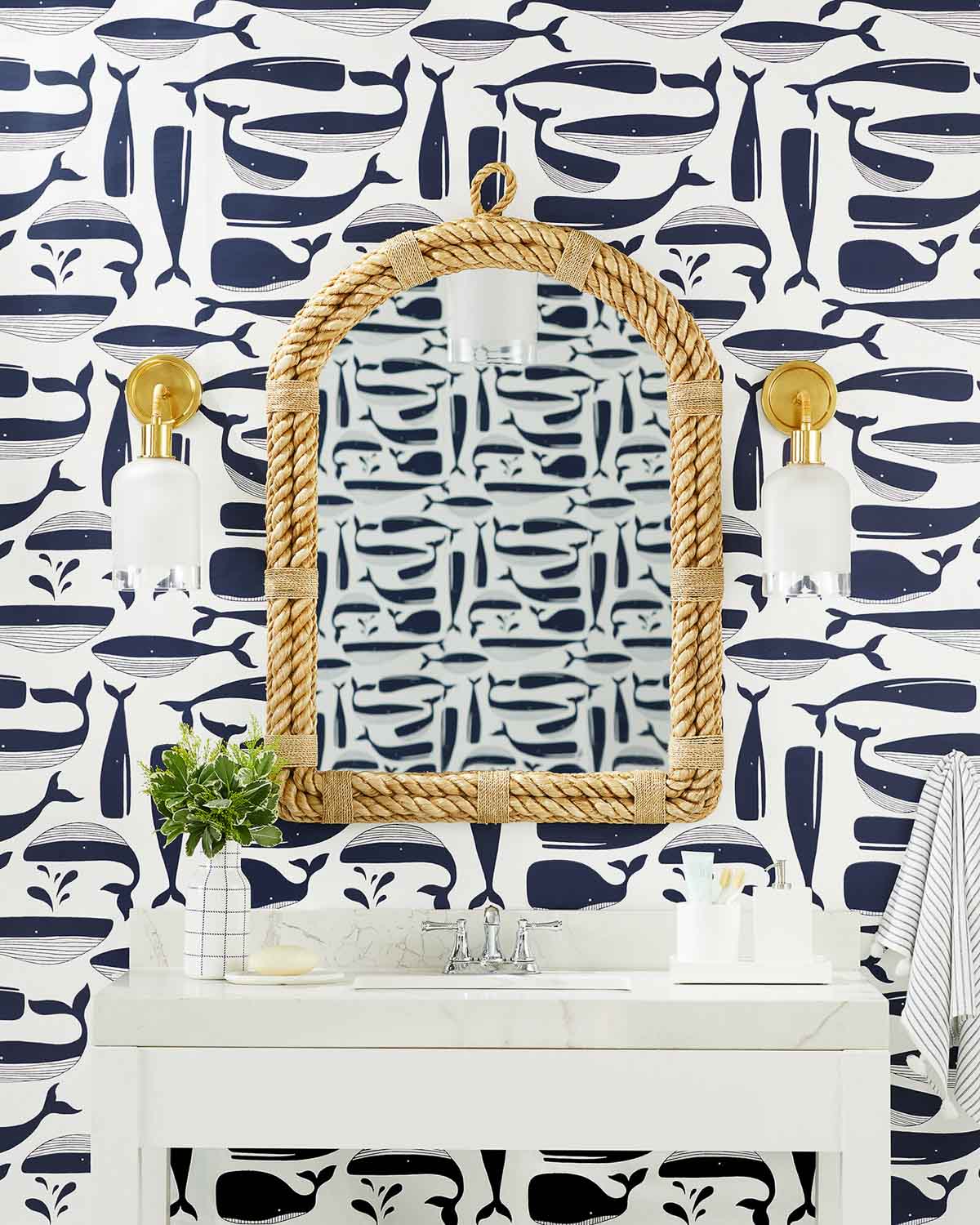 Powder room mirrors - great tips on choosing the right size!