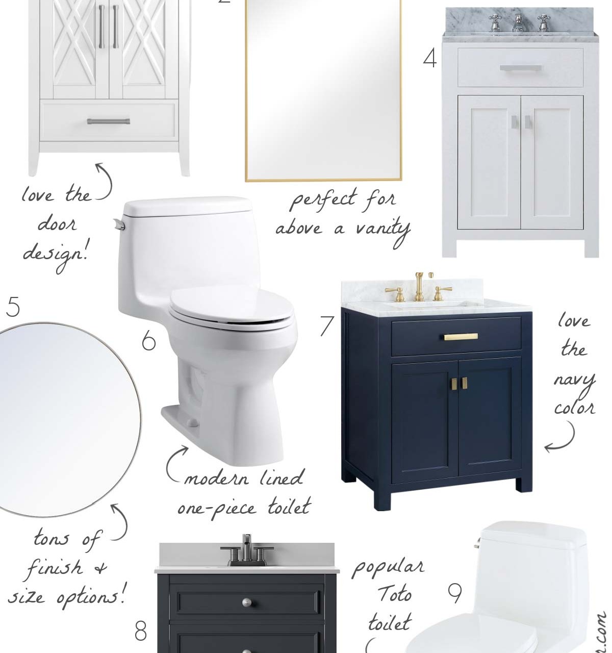 Vanities, mirrors, & toilets - the perfect bathroom upgrades!