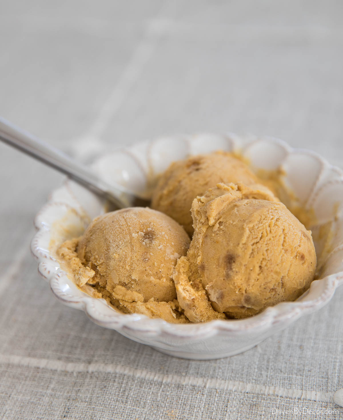 Pumpkin ice cream made with my Cuisinart ice cream maker!