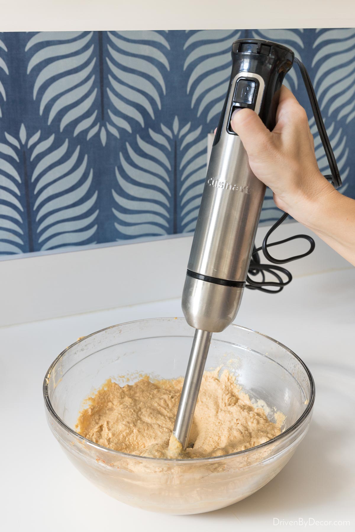 This immersion hand blender is one of my favorite small kitchen appliances