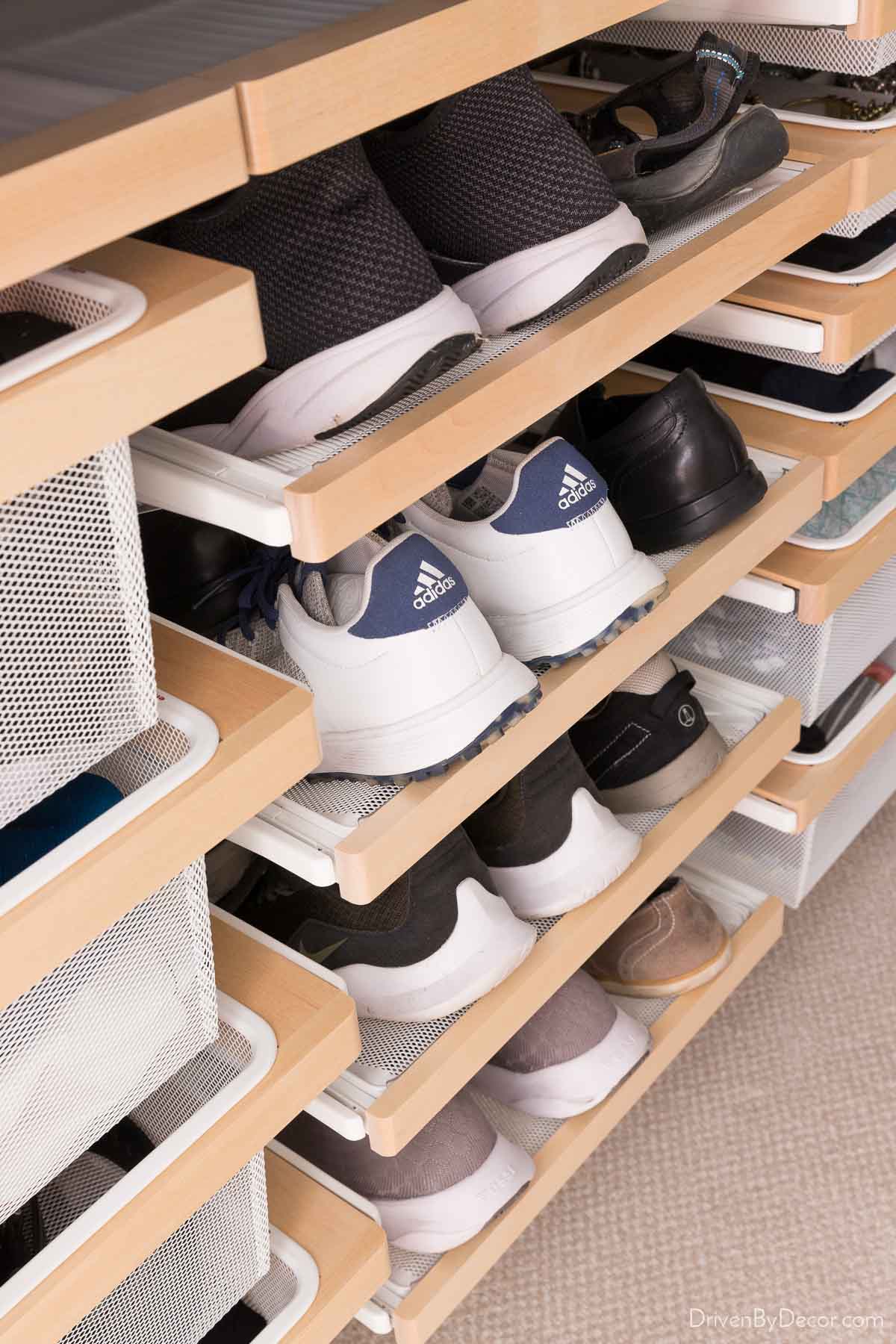 Elfa Gliding Shoe Rack