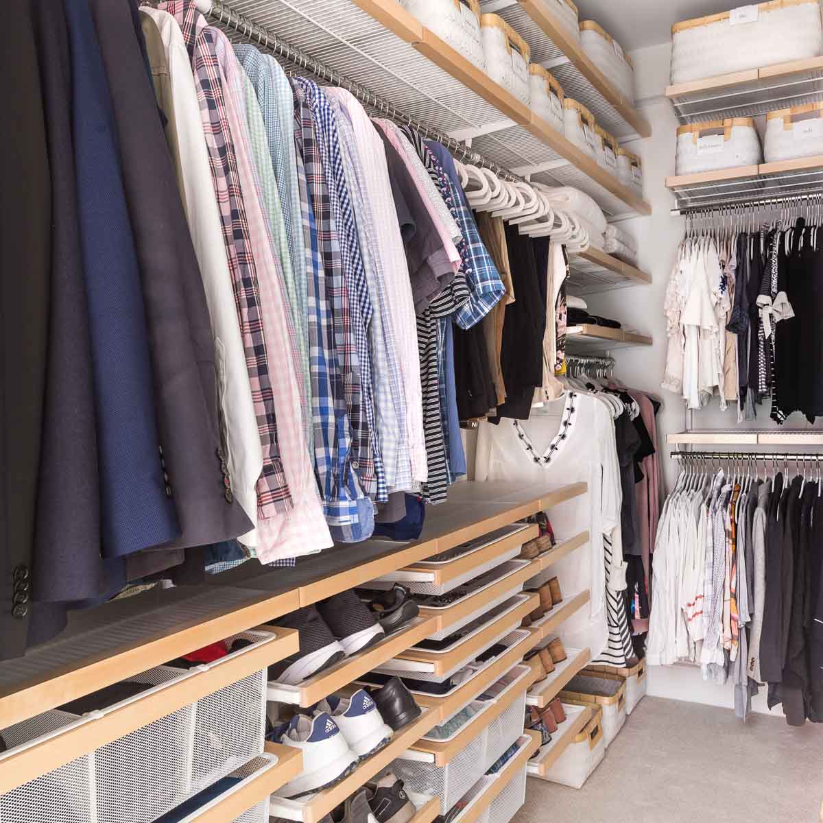 My Elfa Closet System: Our Before & After Makeover! - Driven by Decor
