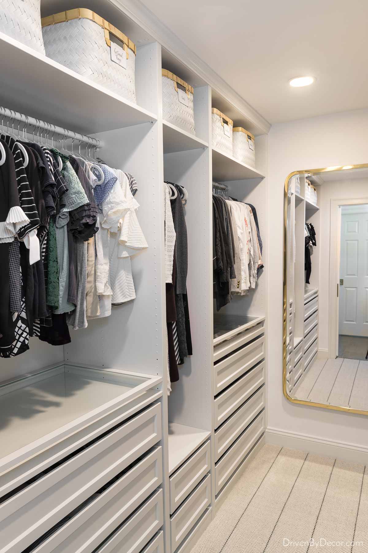 Our IKEA PAX closet system design