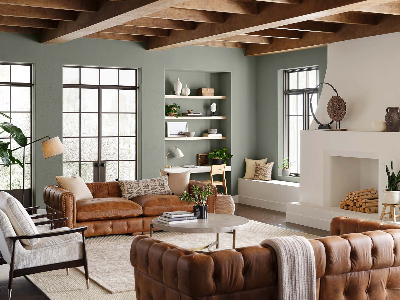 Sherwin Williams Evergreen Fog - 2022 Color of the Year