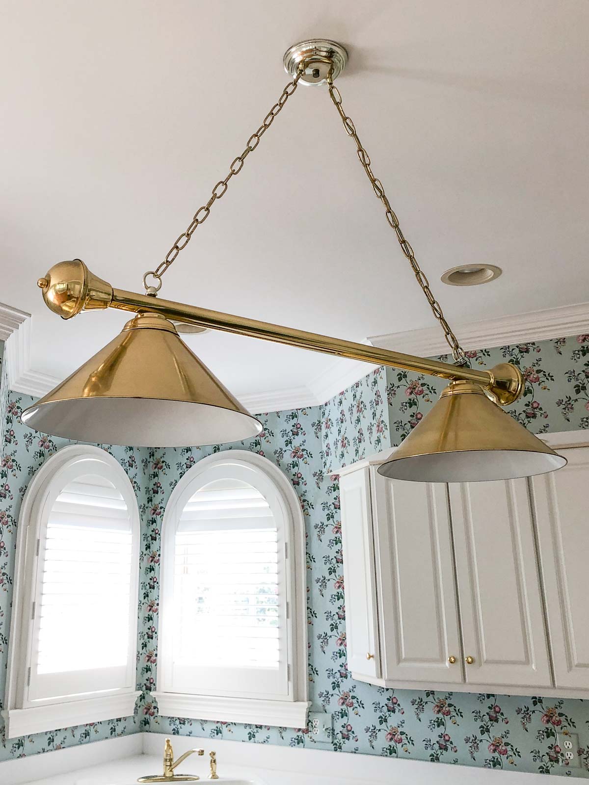 The kitchen pendant that was in our kitchen before we remodeled