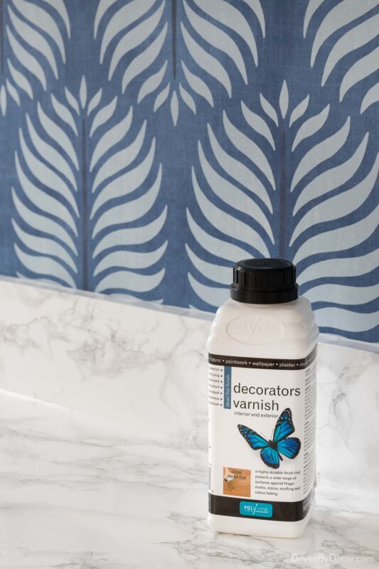 A Wallpaper Backsplash For Your Kitchen! Driven by Decor
