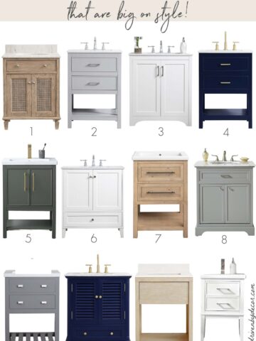 Small bathroom vanities