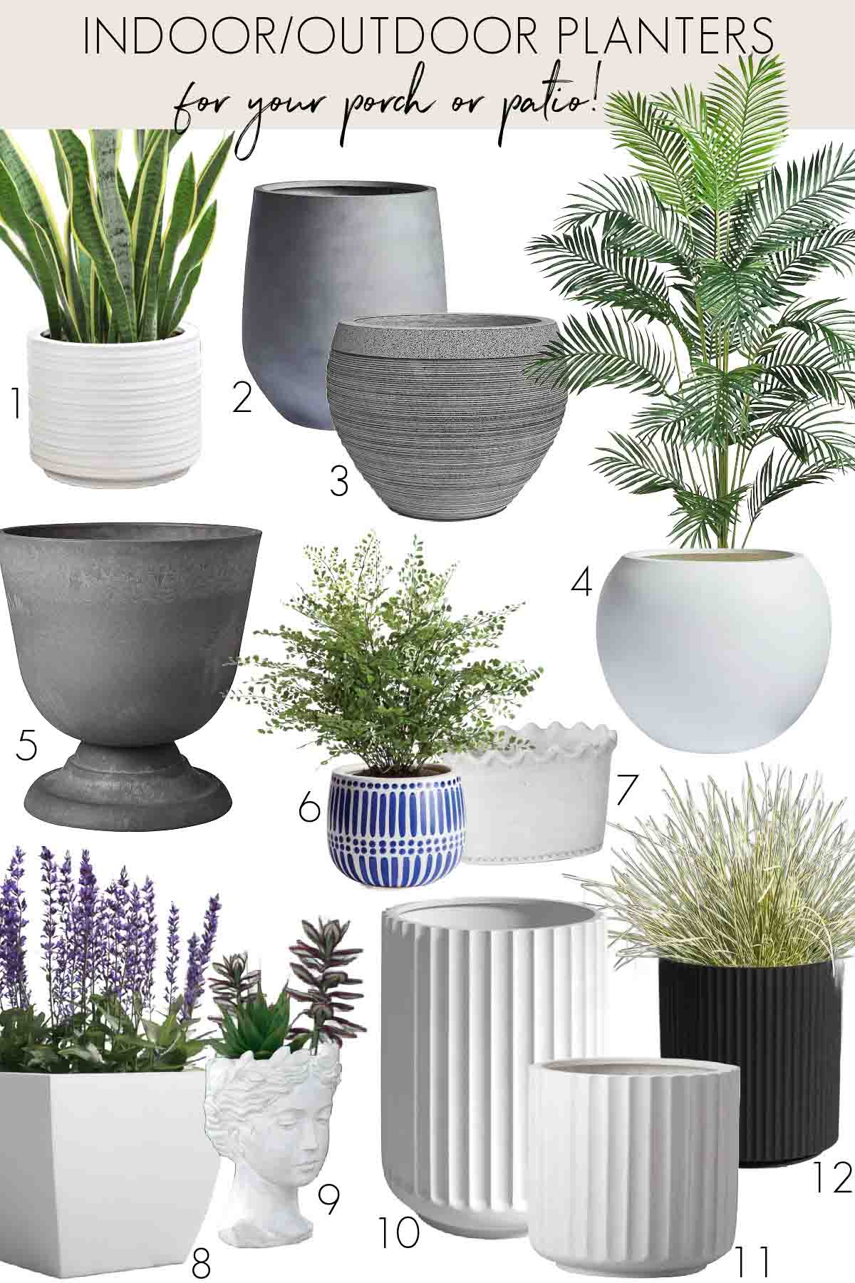 Favorite outdoor planters
