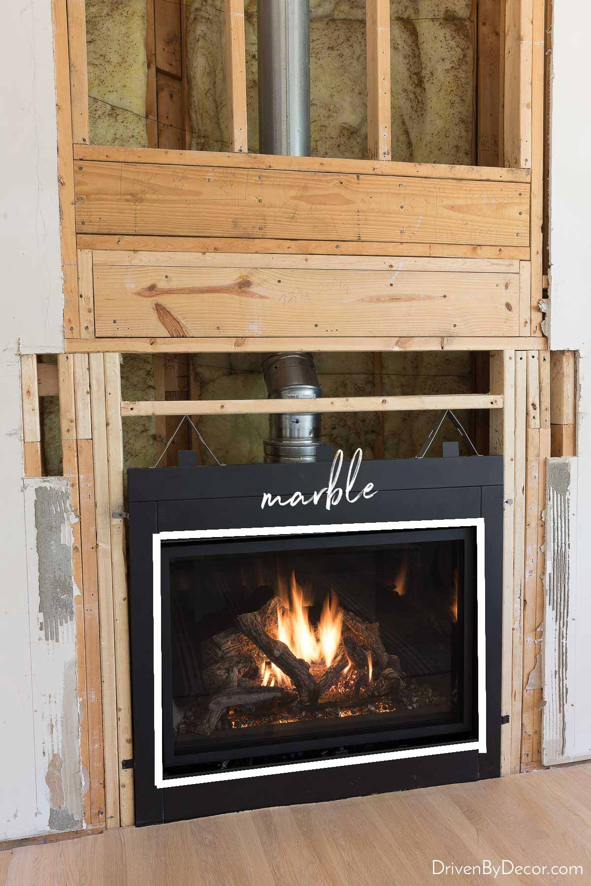 Our new gas fireplace insert