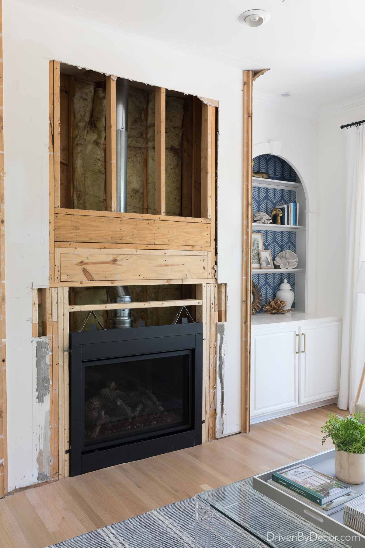 Our new gas fireplace insert