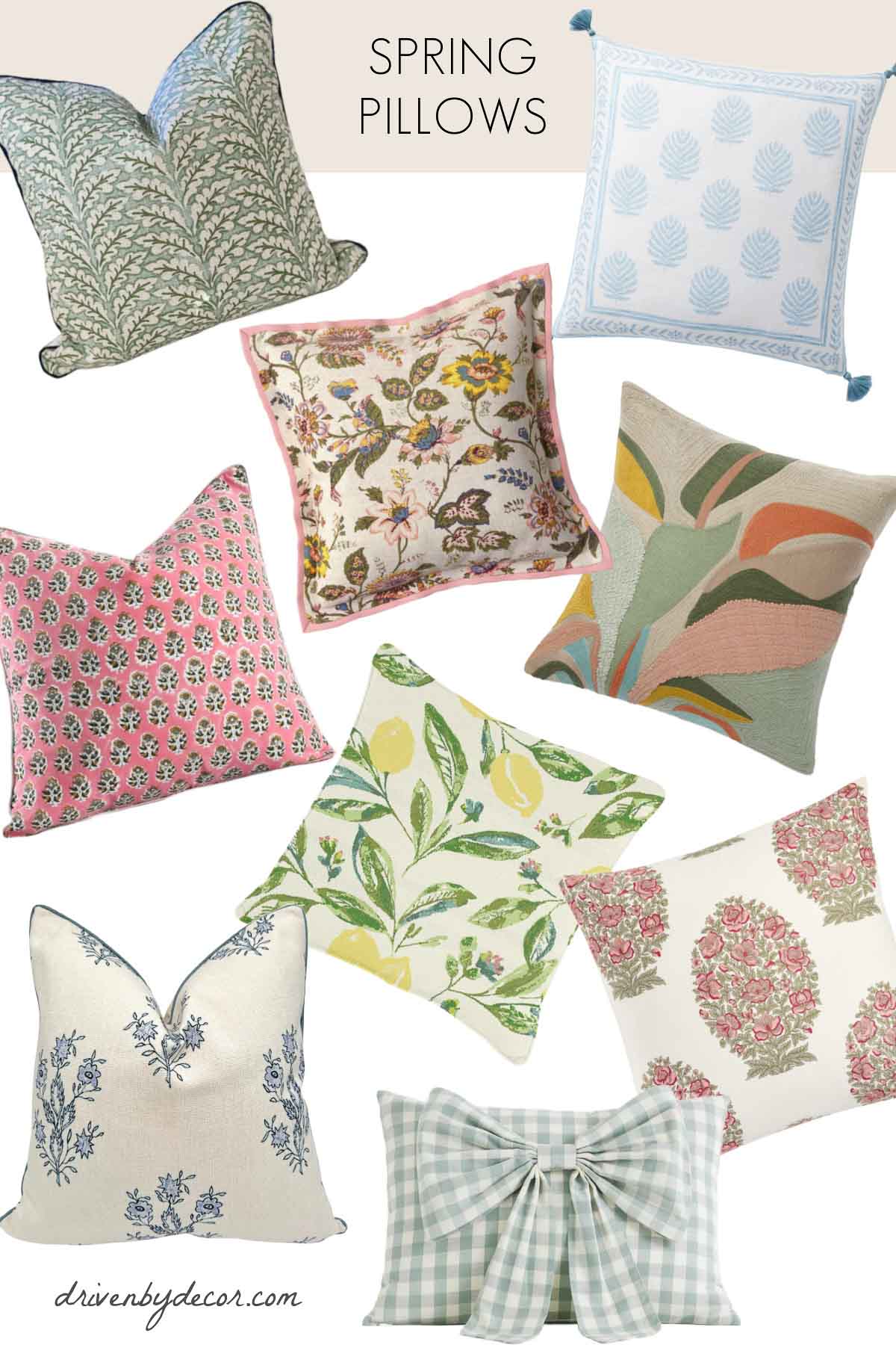 Spring pillows
