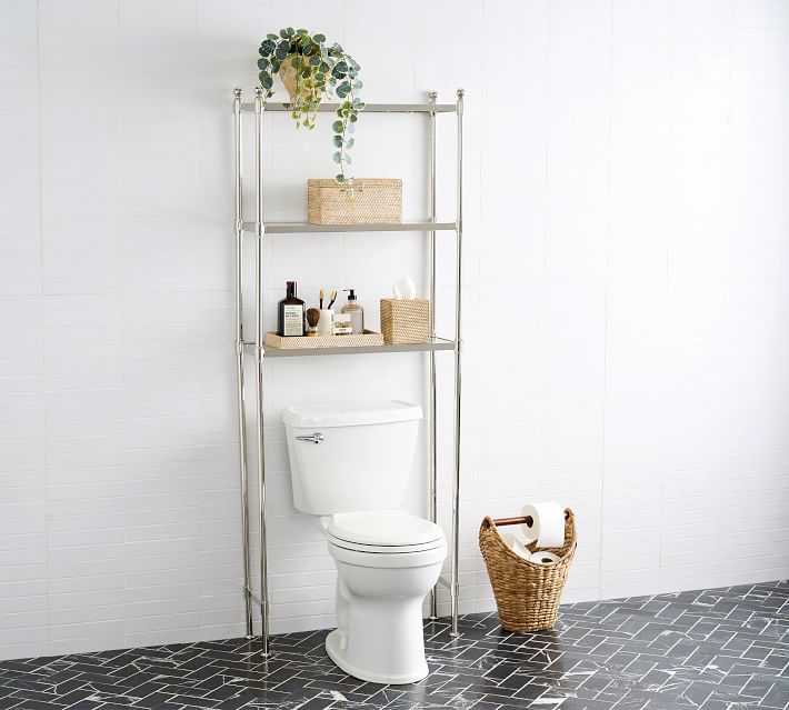 14 Over the Toilet Storage Ideas That Are Actually Chic