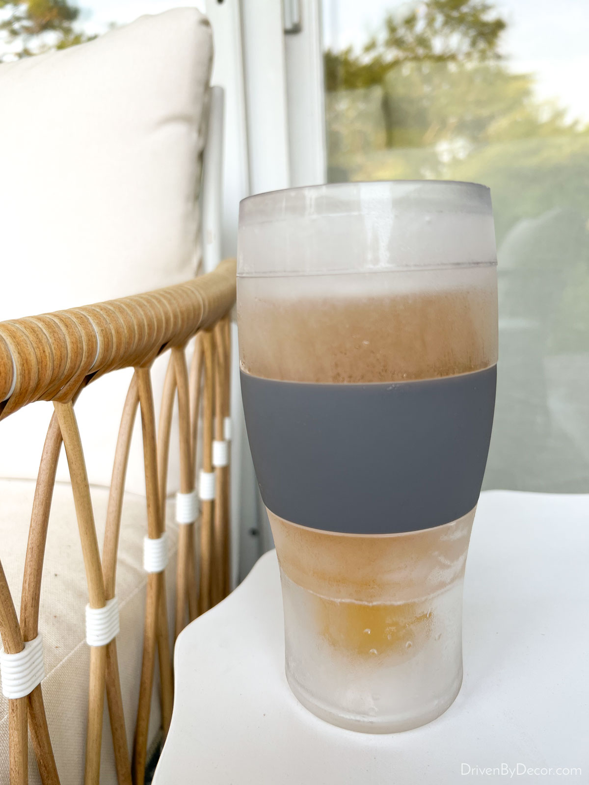 Gel lined beer glass that keeps your beer cold - great Father's Day gift!